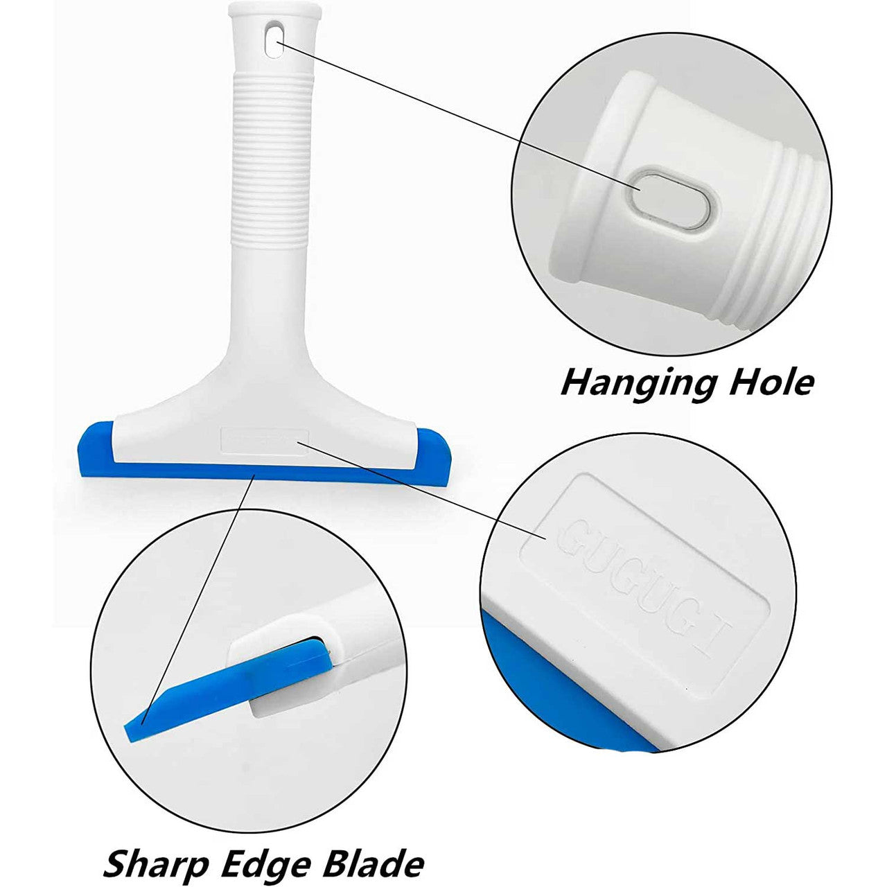 Handheld Silicone Blade Scraper for Aquarium Glass Cleaning